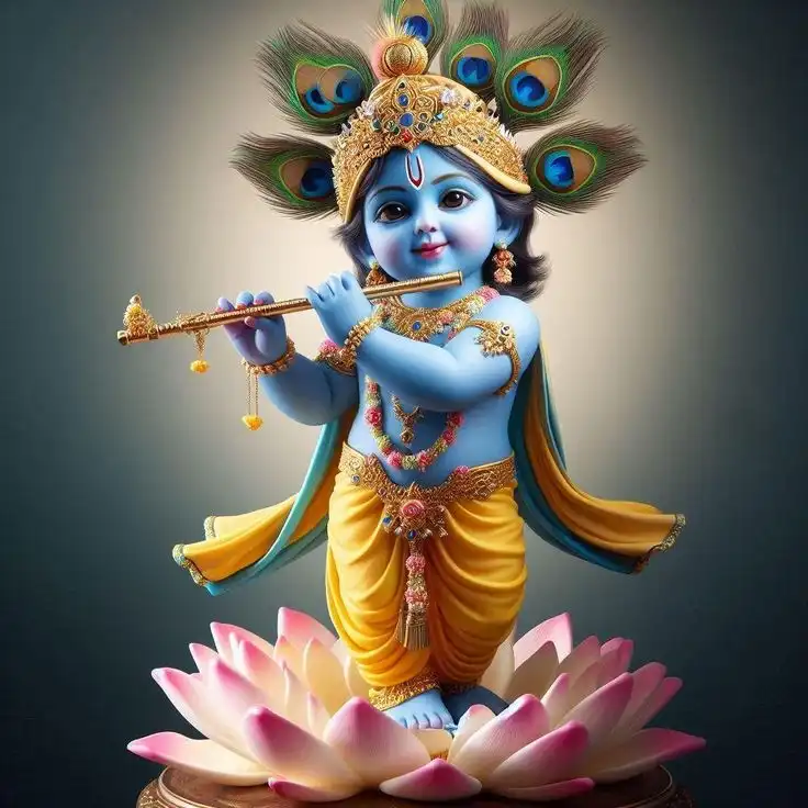 modern cute krishna dp for whatsapp